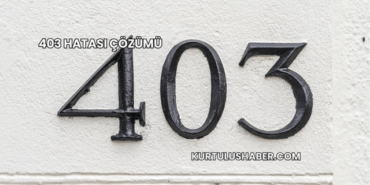 403 Hatası Çözümü