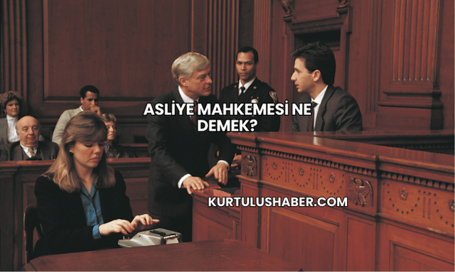 Asliye mahkemesi ne demek?