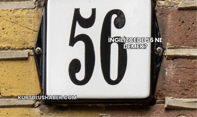 İngilizcede 56 Ne Demek?