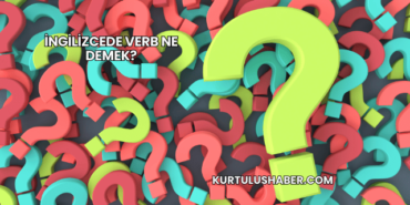 İngilizcede Verb Ne Demek?